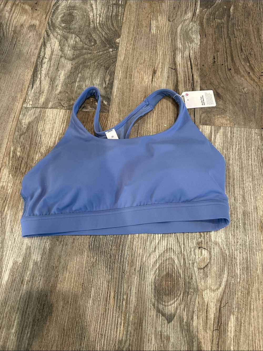 NEW with tags! Wunder Train Mesh-Back Bra
Medium Support sz 12 prep blue